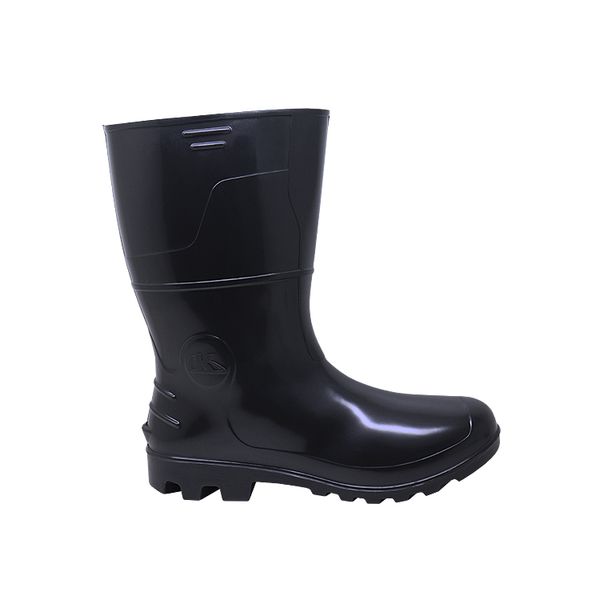 BOTA PVC SAFETY BOOTS CANO MEDIO COM FORRO PRETA CA42149