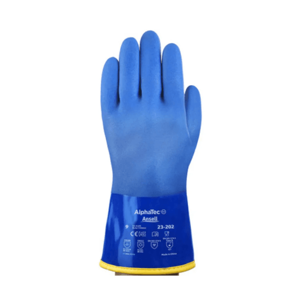 LUVA PVC ALPHATEC 23-202 BAIXA TEMPERATURA AZUL CA35695