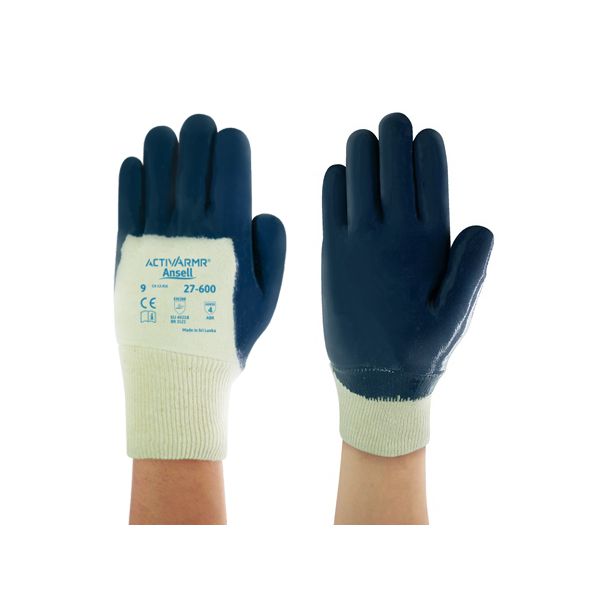 LUVA ACTIVARMR 27-600 NITRILO FORRADA PALMA ANTIDERRAPANTE CA12416