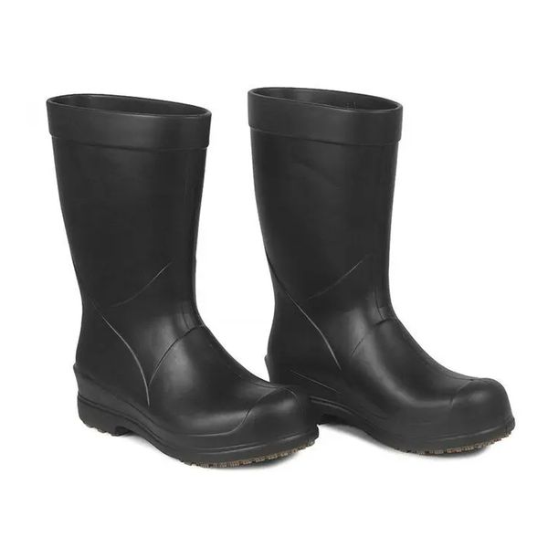 Bota Eva Cano Longo Bico Composite Impermeavel E Termica Preta Ca51813 