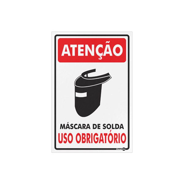 PLACA PS787 ATENÇÃO SOLDA USO OBRIGATÓRIO