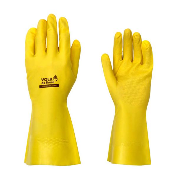LUVA NITRILICA SEM FORRO AMARELA CA16314