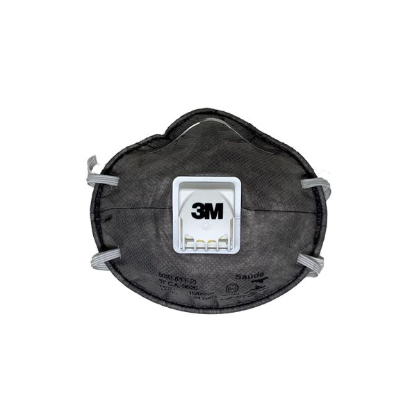 Respirador Descartável 3M 8023 PFF2 com Válvula e Carvão Ativado CA9626