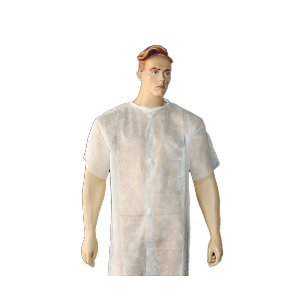 AVENTAL DE TNT MANGA CURTA FECHADO 10UN