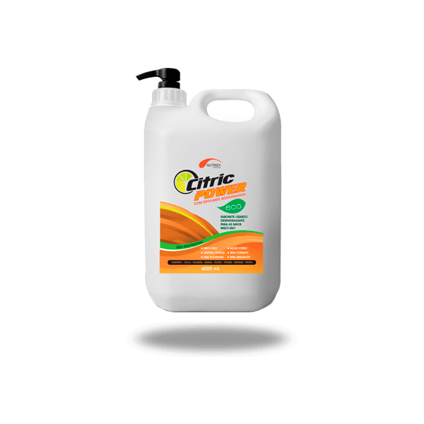 SABONETE LIQUIDO DESENGRAXANTE ECO CITRIC POWER COM ESFOLIANTE 4LT