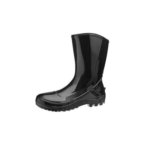 BOTA PVC CANO MEDIO COM FORRO PRETA 110VFLEXF-PR CA42291