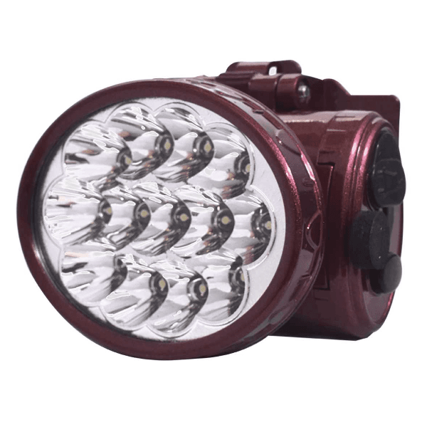 LANTERNA DE CABECA 13 LEDS RECARREGAVEL LP-687