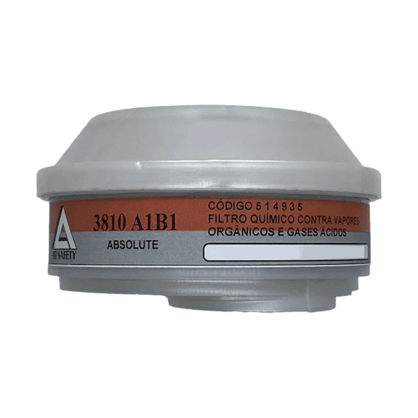 FILTRO QUIMICO 3810 A1B1 VO+GA P/ MASCARA AIR SAFETY