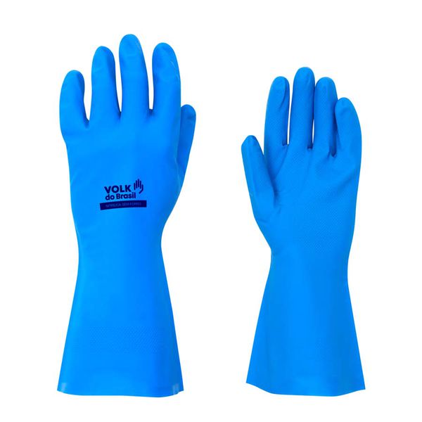 LUVA NITRILICA SEM FORRO AZUL CA16314
