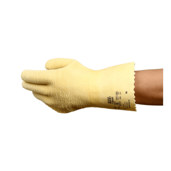 LUVA LATEX FORRO ALGODAO ANTIDERRAPANTE 16-312 30CM BEGE TAM 10 CA47455