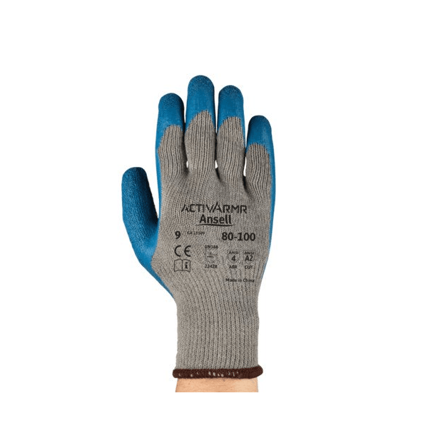 LUVA DE SEGURANÇA ACTIVARMR® 80-100 PALMA LATEX CORRUGADO CA12509