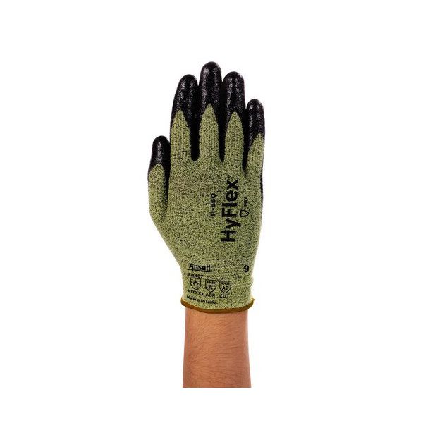 LUVA DE SEGURANÇA PARA-ARAMIDA PALMA NITRILICA HYFLEX 11-550 CA43804