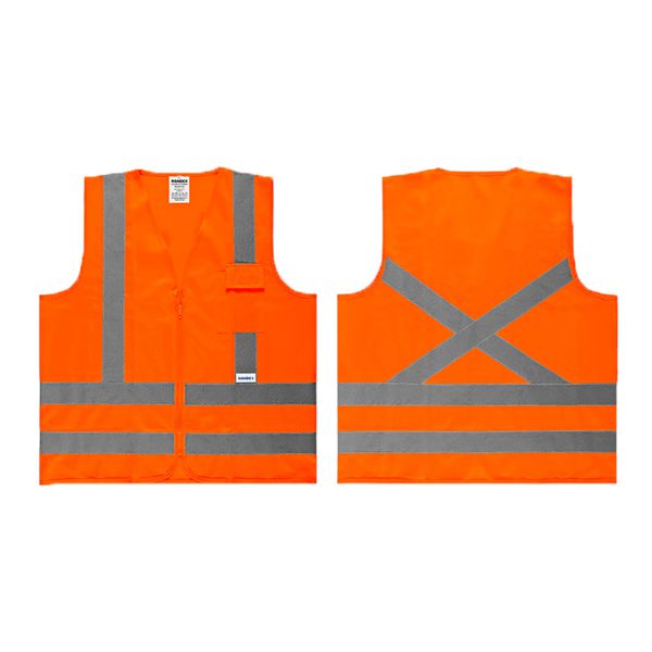 COLETE REFLETIVO ZIPER C/ 1 BOLSO