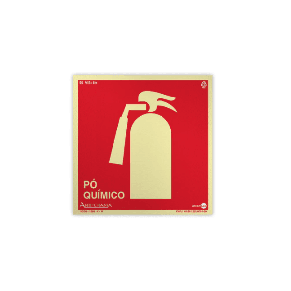 PLACA 20X20 PAF356 E5Q EXTINTOR PQS