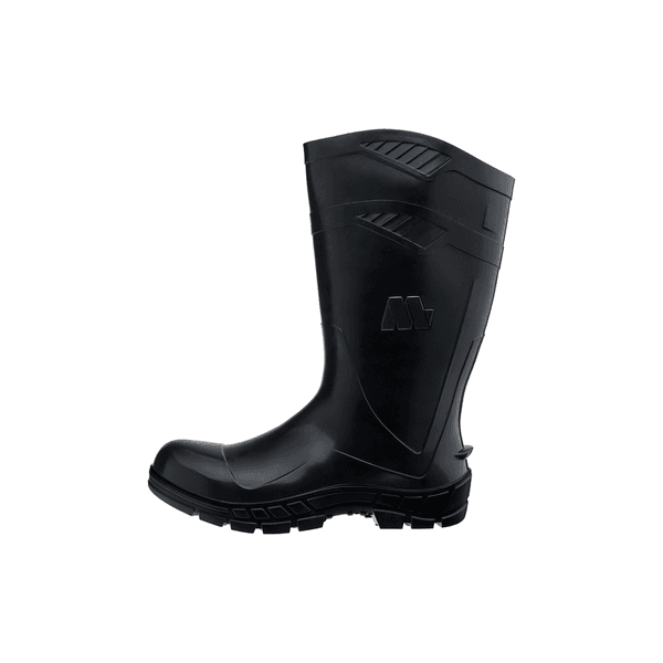 BOTA PVC PRETA ALL WORK CANO LONGO BICO AÇO 100AWORKF-CA-PR-A CA48262