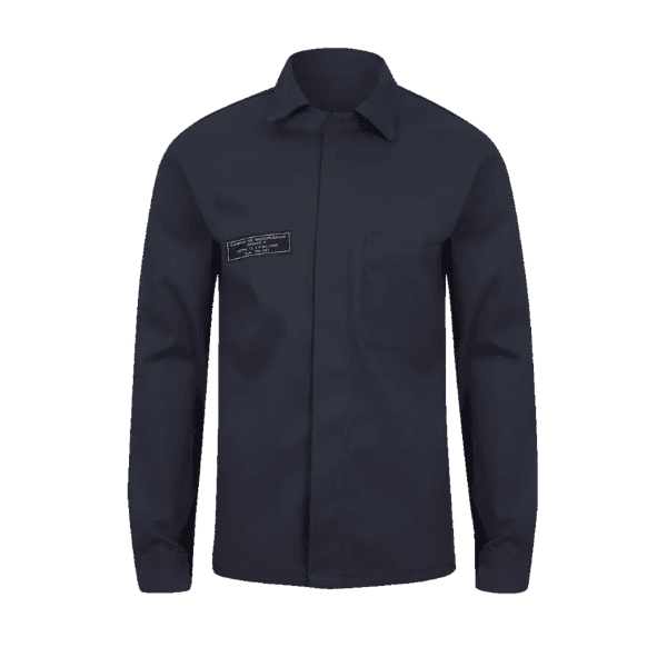 CAMISA NR10 ANTI-CHAMA S/ REFLETIVO 1 BOLSO AZUL MARINHO CA49500