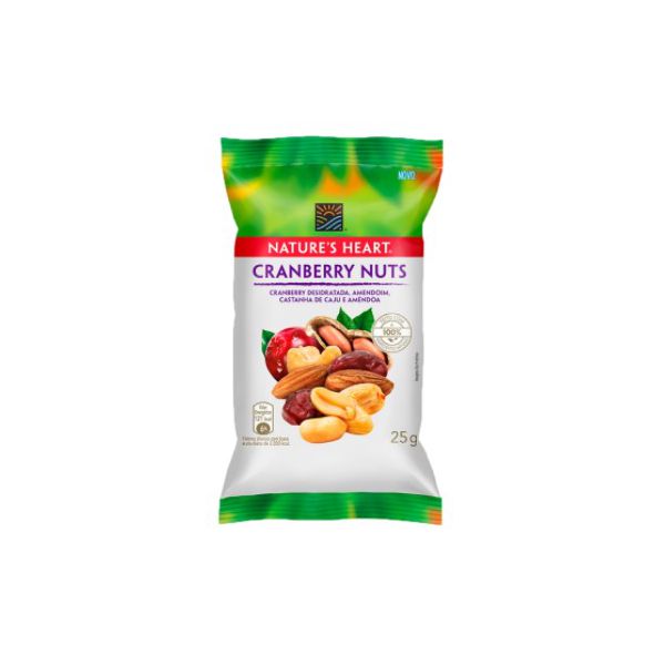 Snack Natures Heart Cranberry Nuts 25g