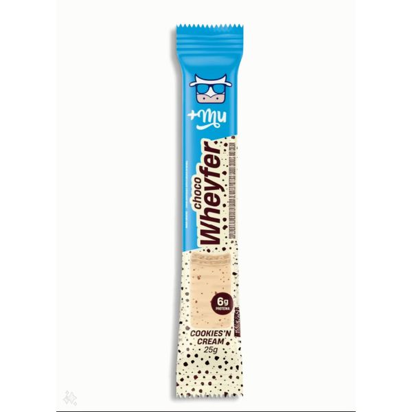 Choco Wheyfer +Mu Cookies'n Cream com 6g de Proteína 25g