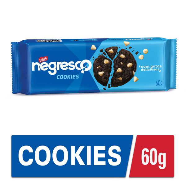 Cookie Negresco Chocolate Gotas Baunilha 60g