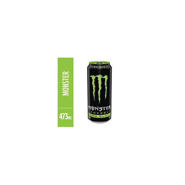 Energético Monster Green Taurina Zero Açúcar 473ml 