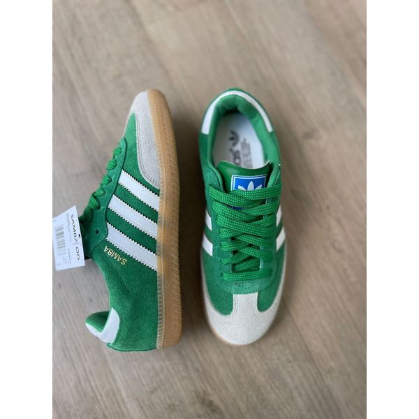 Adidas Samba Em Couro (Camurça) Verde
