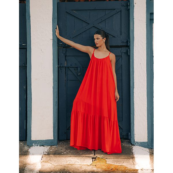 Vestido Thereza Coral