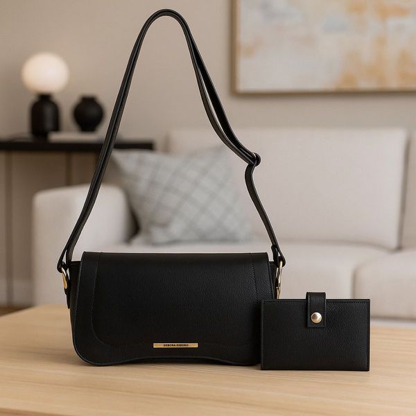 Kit Cecilia + Carteira Preto