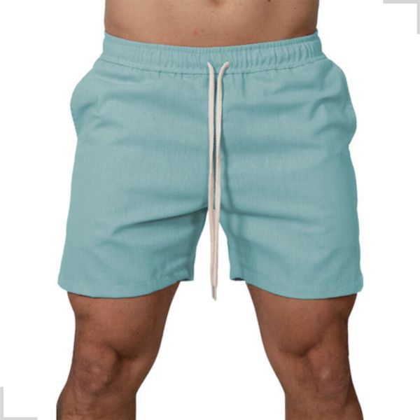 Short Linho Azul Bebê