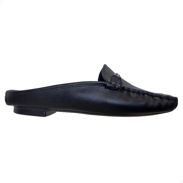 Sapato Mocassim Mule Feminino Couro Legítimo Amarelo