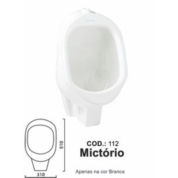 Mictório Sifonado Pequeno Santa Clara Branco 112