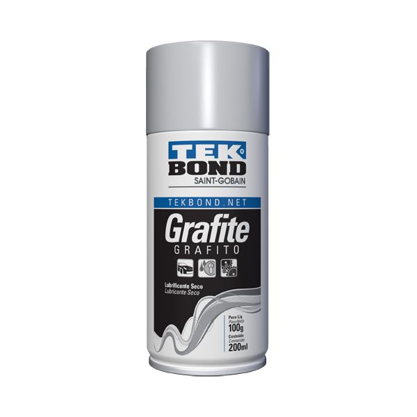 Grafite Lubrificante Seco Spray 200ml/100g Tekbond