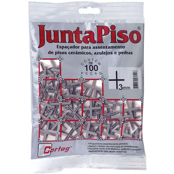 Espaçador Juntapiso de 3,0 mm 100 unidades CORTAG