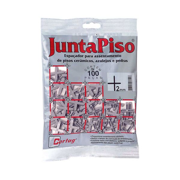 Espaçador Juntapiso de 2,0 mm 100 unidades CORTAG