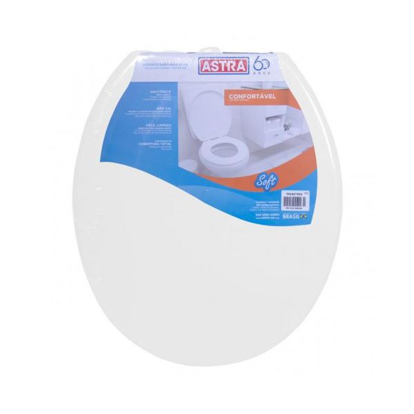 Assento Sanitário Oval Sofy Branco Astra