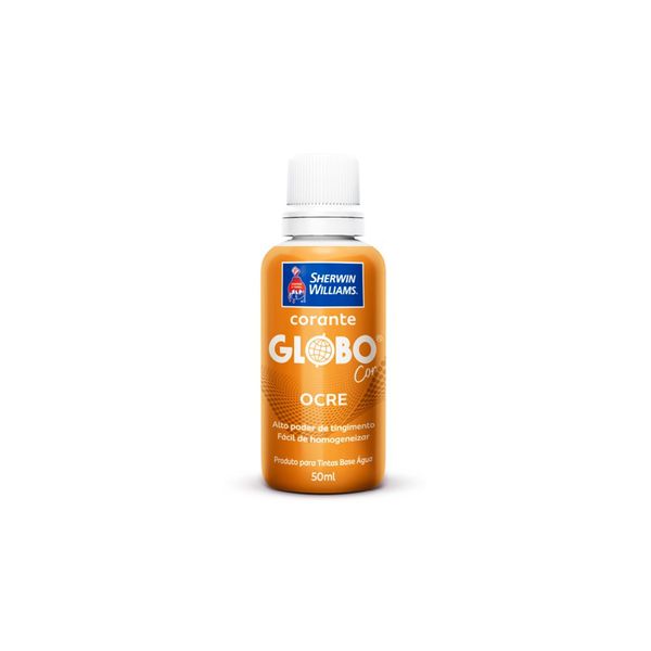 CORANTE LÍQUIDO BISNAGA ALTO RENDIMENTO 50ML GLOBO OCRE