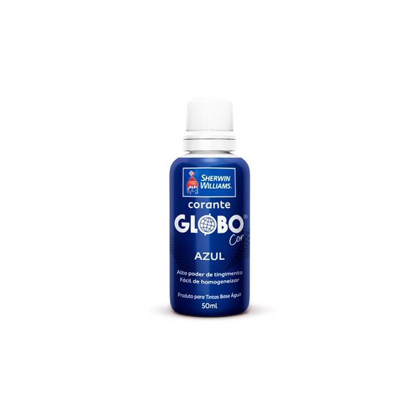 CORANTE LÍQUIDO BISNAGA ALTO RENDIMENTO 50ML GLOBO AZUL