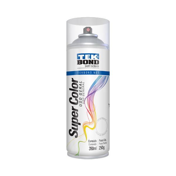 Verniz Spray Super Color Uso Geral com 350ml/250g Tekbond