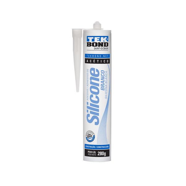 SILICONE ACETICO BRANCO USO GERAL 280GR TEKBOND