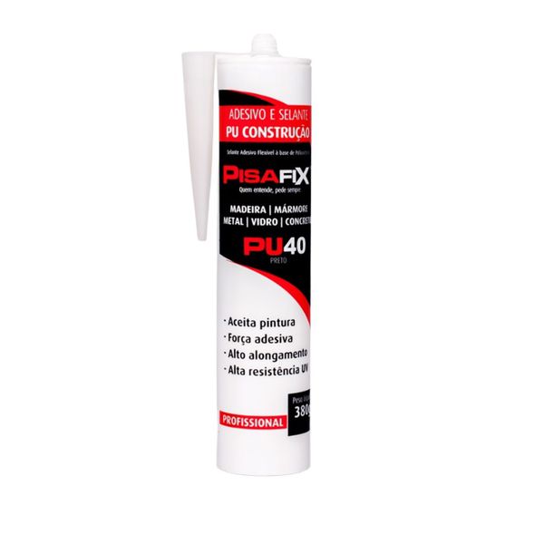 SELANTE PU40 PISAFIX PRETO 400G