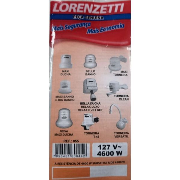 Resistencia Chuveiro Maxi Lorenzetti 127/4600W 413780