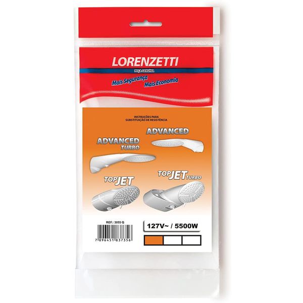 Resistência Chuveiro Advanced Lorenzetti 127/5500W 7589047