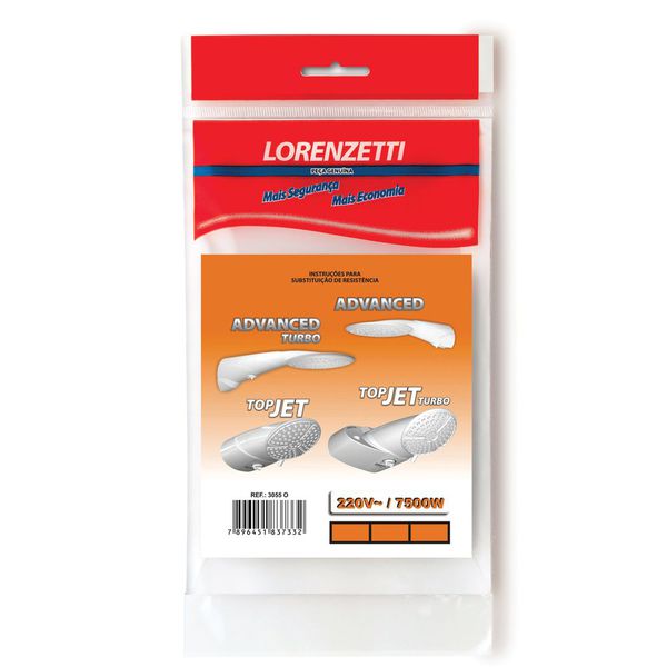 Resistência Chuveiro Advanced Lorenzetti 220/7500W 7589049