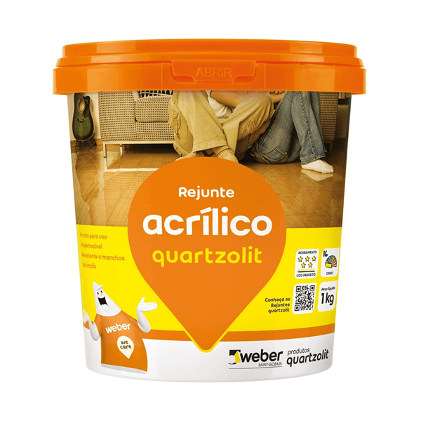 Rejunte Acrílico Quartzolit 1Kg Bege