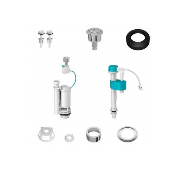 Kit Universal para Caixa Acoplada com Duplo Acionamento Hydra Duo