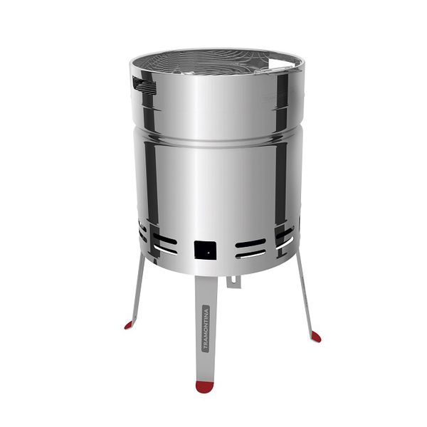 Churrasqueira A Carvão Em Aço Inox 40 Cm Tcp400 Tramontina