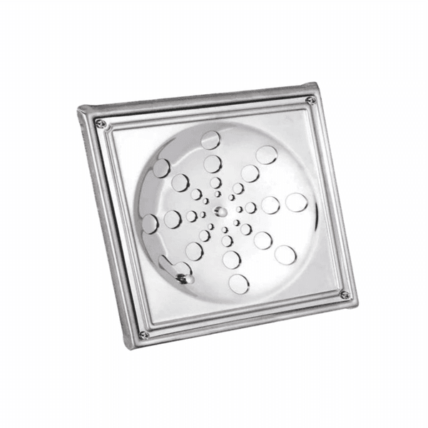 Grelha Tampa Ralo Inox C/Caixilho 15 Cm Fecho Rotativo 430