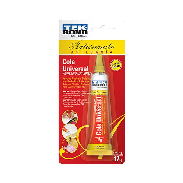 Cola Universal Para Artesanato Bisnaga 17g Tekbond