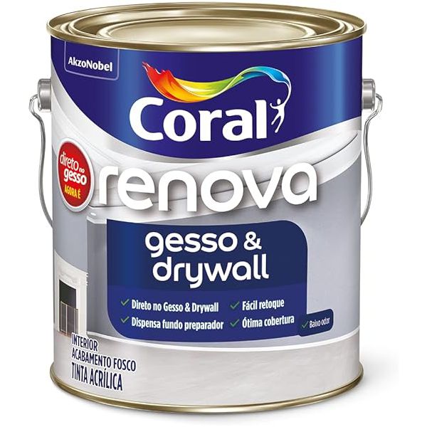 TINTA RENOVA GESSO 3,6L BRANCO NEVE