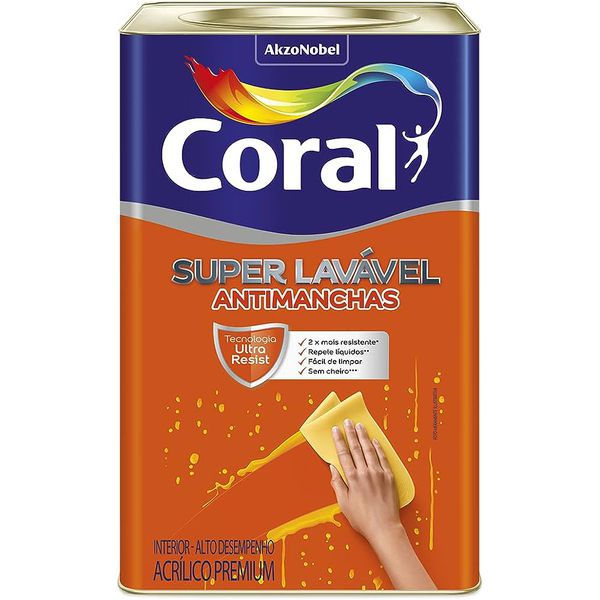 TINTA SUPER LAVAVEL ANTIMANCHAS EGGSELL 18L BRANCO NEVE
