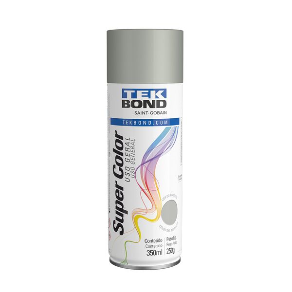 Tinta Spray Super Color Aluminio Uso Geral 350ml TekBond